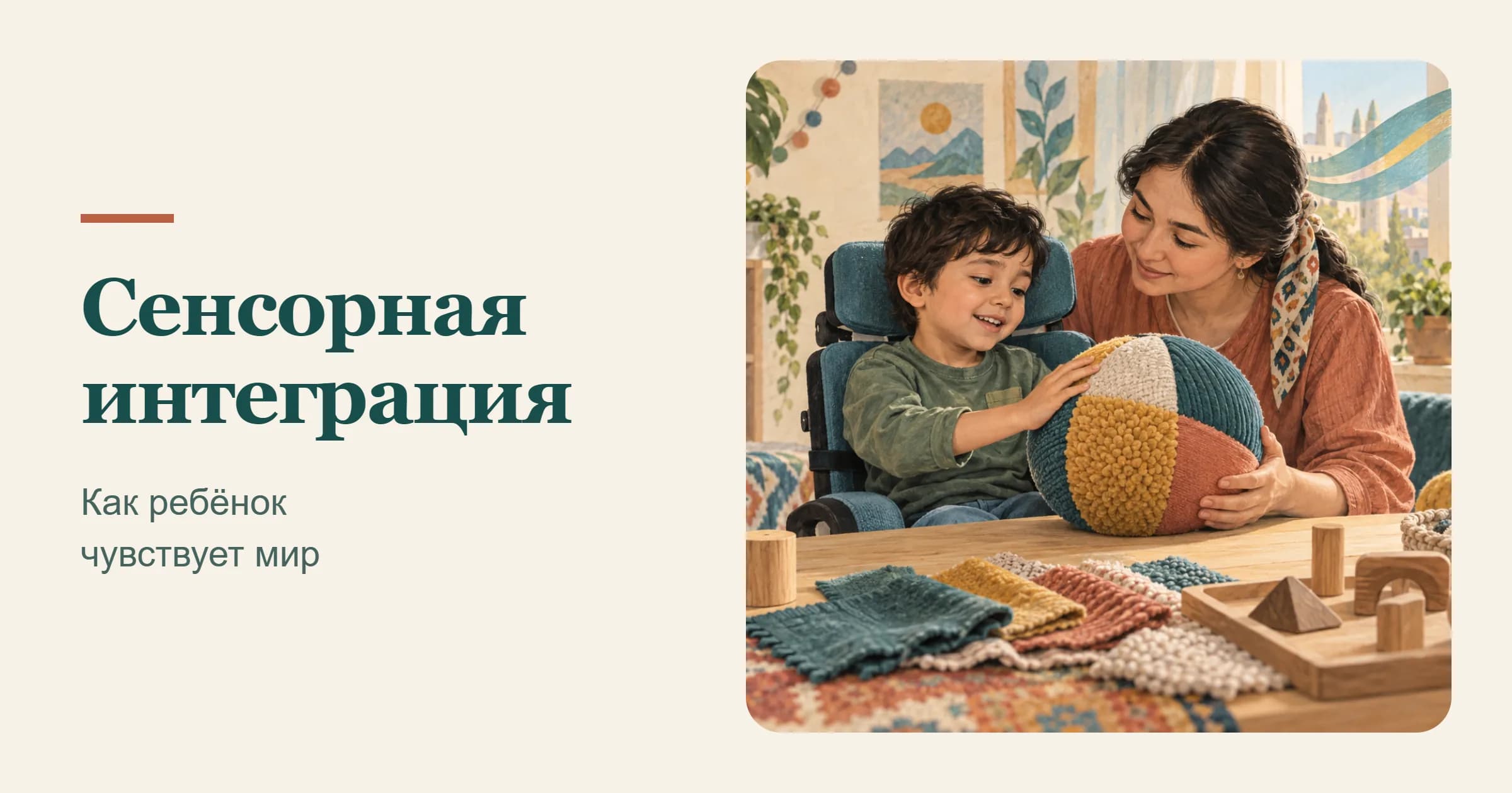 Сенсорная интеграция: как ребёнок чувствует мир