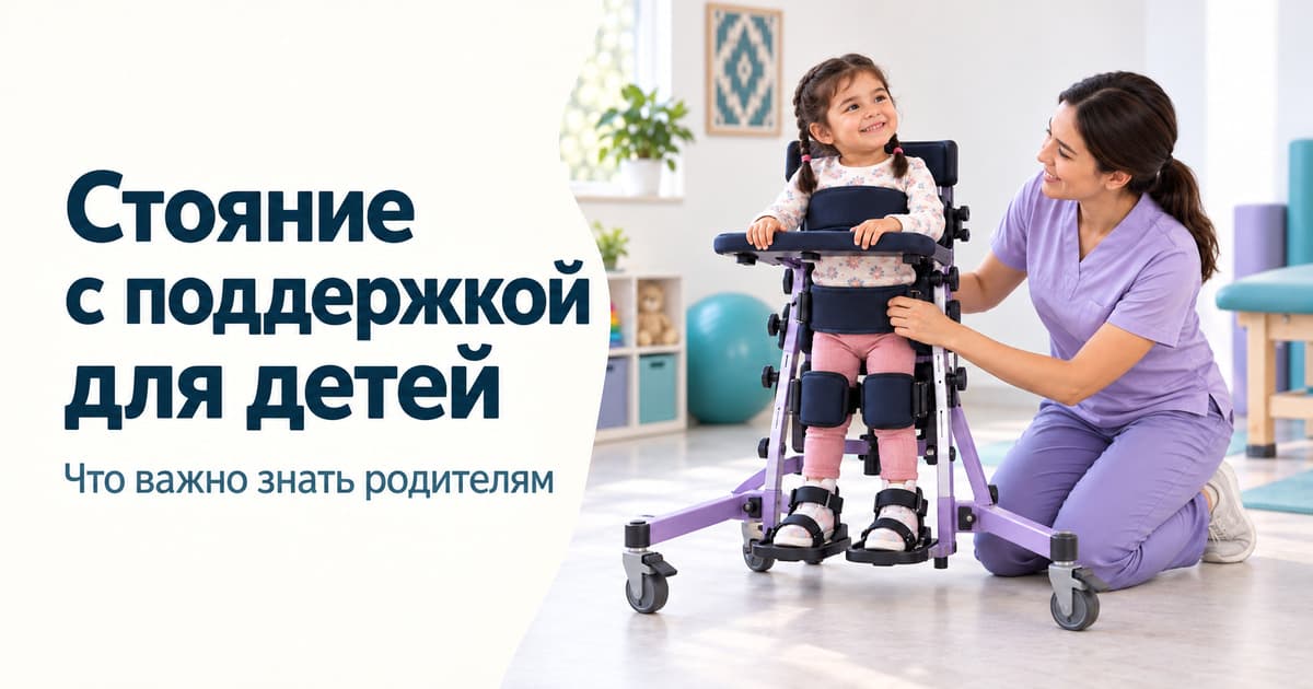 Вертикализация для детей без навыка самостоятельного стояния