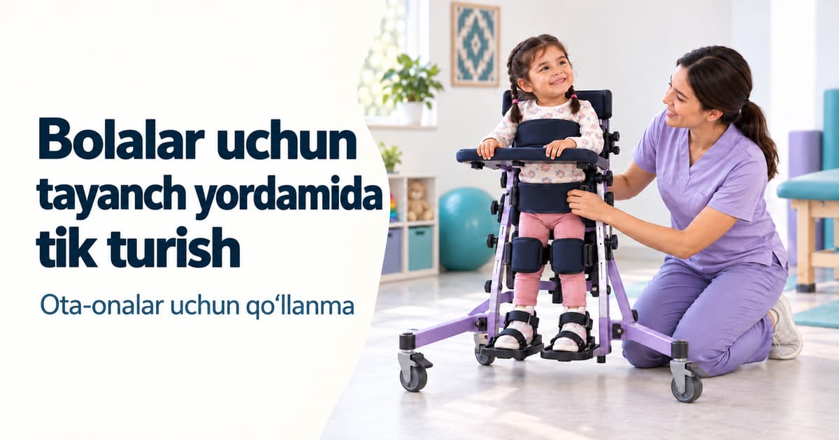 Mustaqil tik tura olmaydigan bolalar uchun vertikalizatsiya